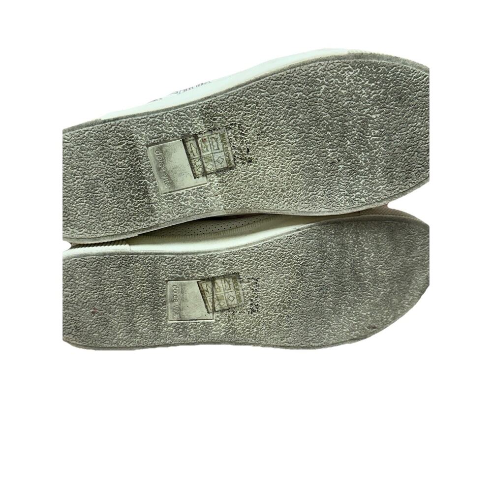 Dolce Vita Sneakers Womens Size 8 M Zello Mid Top Leather Metallic European Chic - Picture 8 of 8